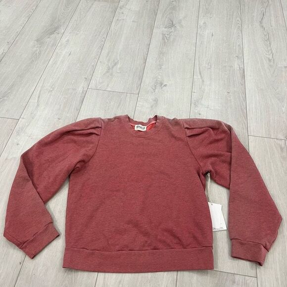 ÉTICA Lysse Pleat Sleeve Top In Grenadine Heather size M - Picture 1 of 10